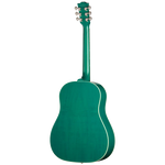Gibson J-45 Standard Acoustic Electric Guitar - Translucent Teal — back view