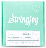 Stringjoy Flyers Flatwound Stainless Electric Guitar Strings - Balanced Light Gauge