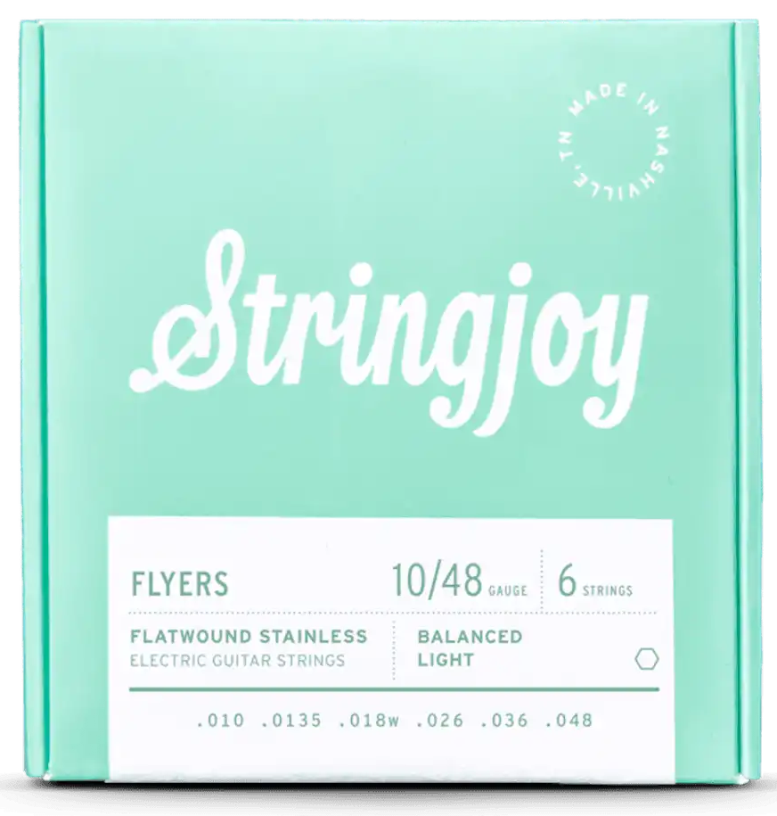 Stringjoy Flyers Flatwound Stainless Electric Guitar Strings - Balanced Light Gauge