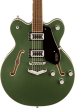 Gretsch G5622 Electromatic Center Block Double-Cut with V-Stoptail Electric Guitar - Olive Metallic — Three quarter front 1