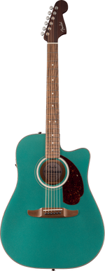 Fender California Deluxe Redondo Acoustic Electric Cutaway Guitar - Sherwood Green
