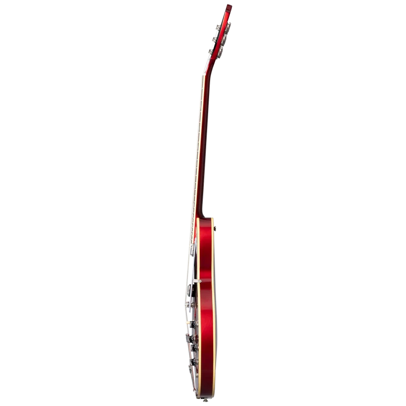 Epiphone Riviera Semi-Hollowbody Electric Guitar - Sparkling Burgundy — side view