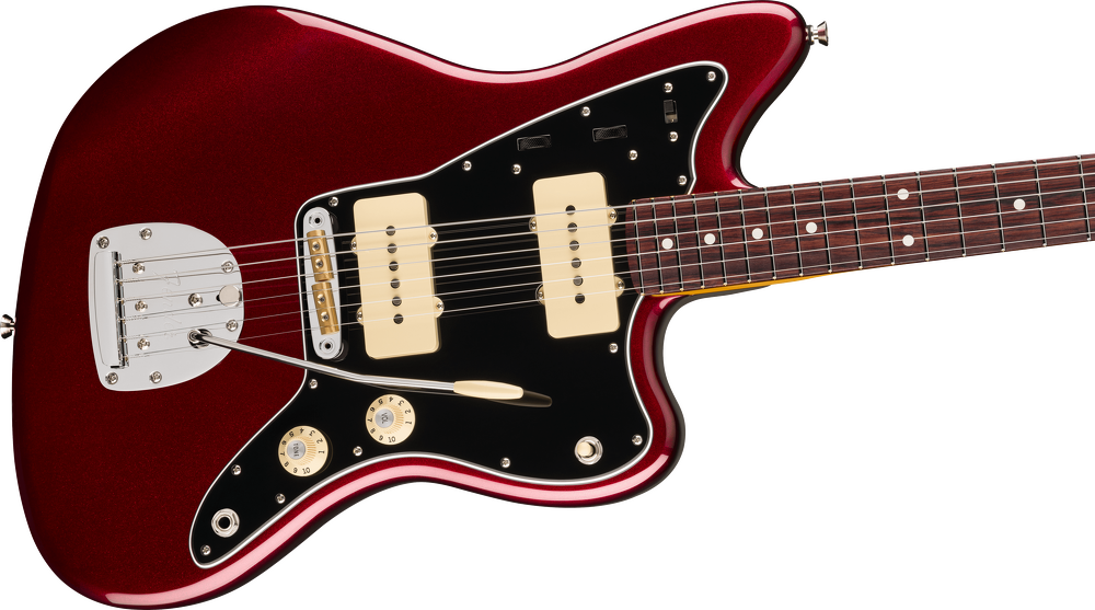 Fender American Professional Jazzmaster Electric Guitar - Oxblood — Three quarter front 2