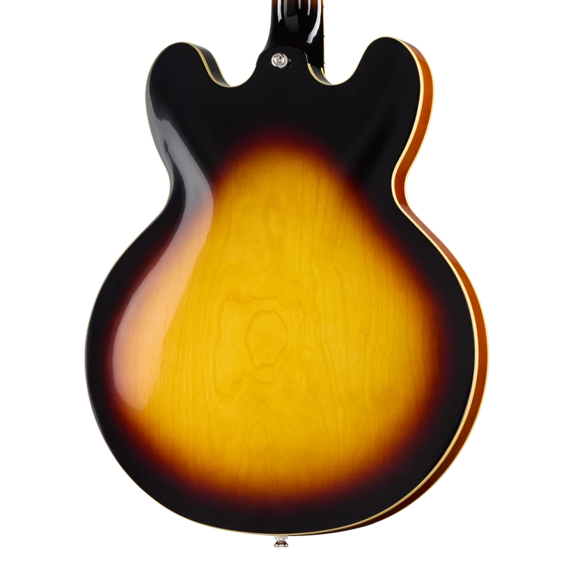 Epiphone ES-335 Semi-Hollowbody Electric Guitar - Vintage Sunburst — three-quarter back view