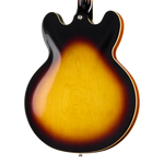 Epiphone ES-335 Semi-Hollowbody Electric Guitar - Vintage Sunburst — three-quarter back view