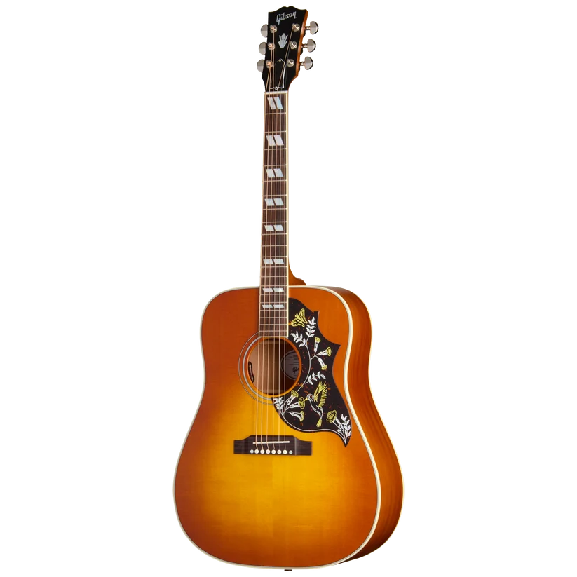 Gibson Hummingbird Acoustic Guitar - Faded Heritage Cherry Sunburst — front angle