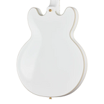 Epiphone Alex Lifeson 1976 ES-355 Reissue Electric Guitar - Alpine White — three-quarter back view