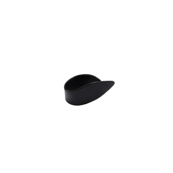 National NP7B 12-Pack Black Celluloid Thumb Picks - Medium — back view
