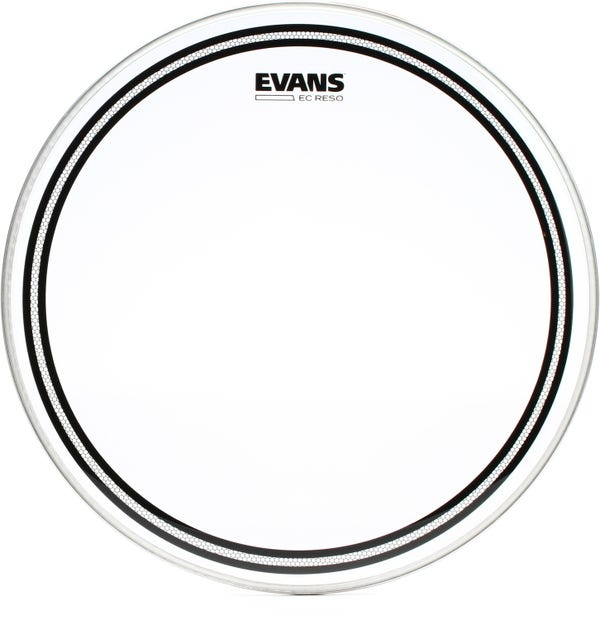 Evans TT16ECR 16" Resonant Drum Head - Clear — Front 1