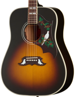Gibson Dove Mahogany Acoustic Guitar - Satin Vintage Sunburst — three-quarter front view