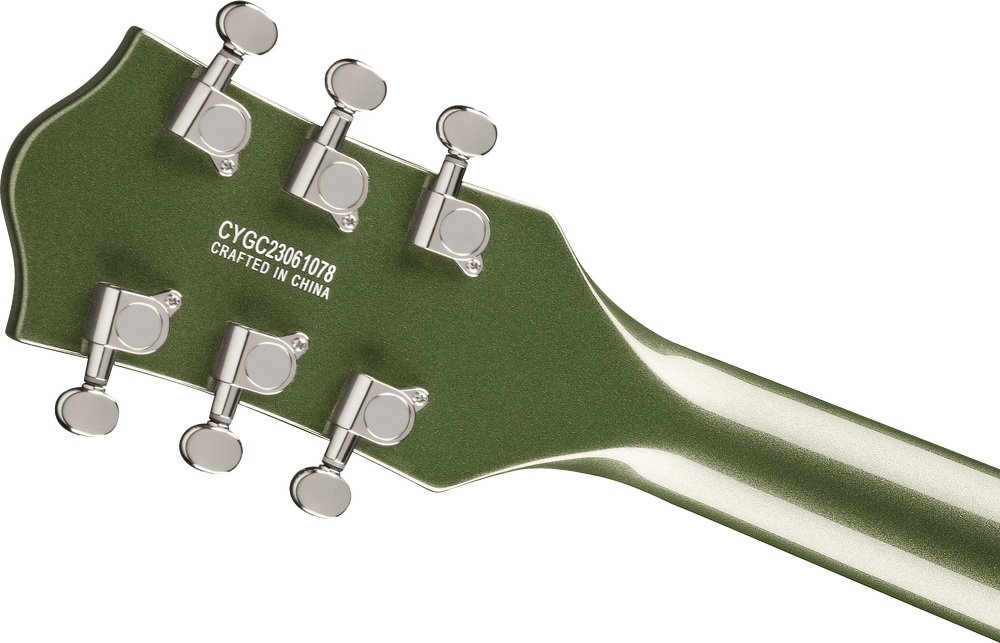 Gretsch G5622 Electromatic Center Block Double-Cut with V-Stoptail Electric Guitar - Olive Metallic headstock, back