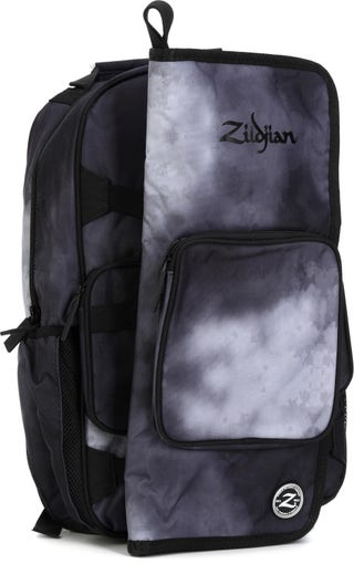 Zildjian Student Backpack & Stick Bag - Black Rain Cloud — front angle