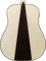 Ibanez AAD371EATW Advanced Acoustic Series Acoustic Guitar - Antique White — Three quarter back 1