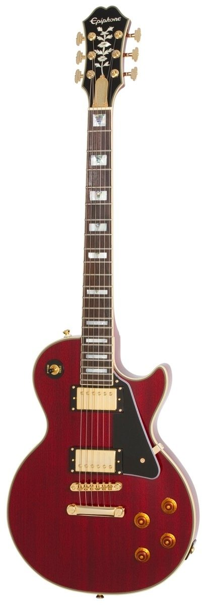 Epiphone Limited Edition Les Paul Custom PRO 100th Anniversary Electric Guitar - Cherry — front angle