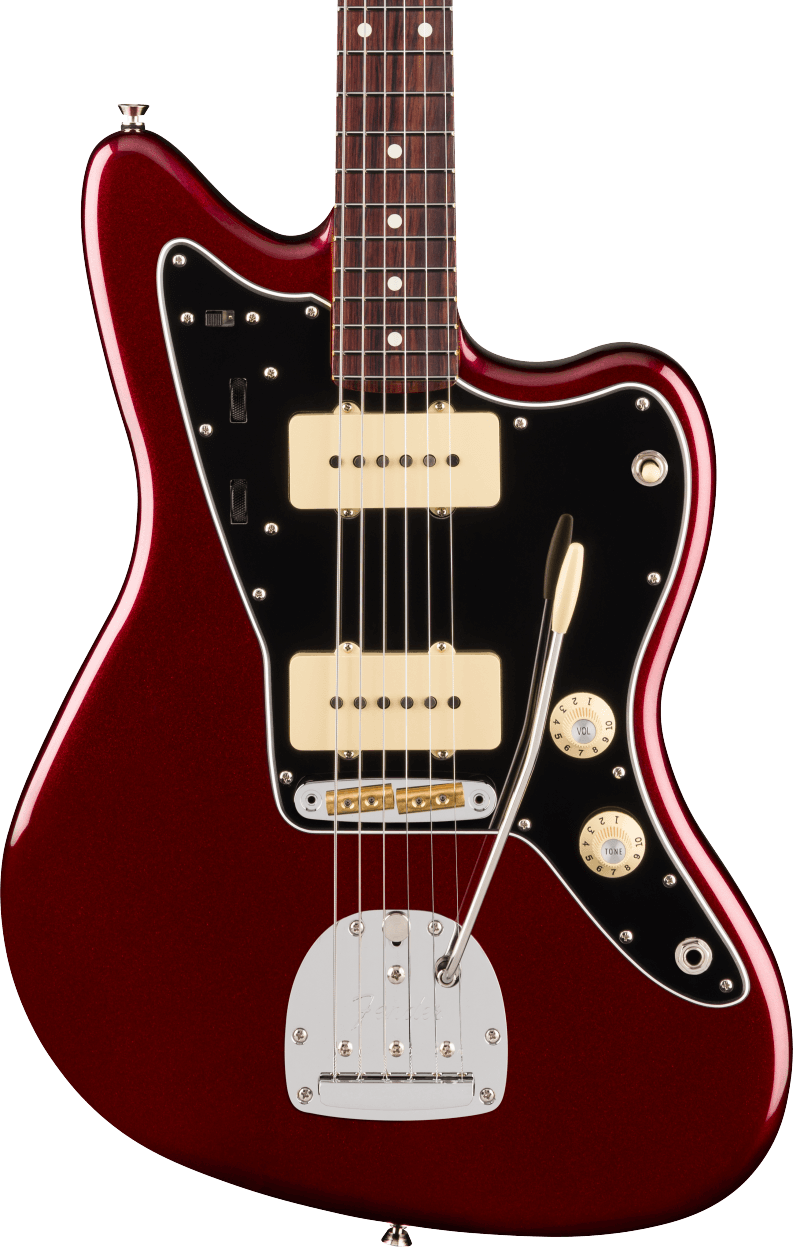 Fender American Professional Jazzmaster Electric Guitar - Oxblood — Three quarter front 1