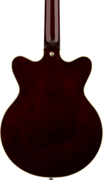 Gretsch G2655T Streamliner Center Block Jr. Double-Cut with Bigsby Electric Guitar - Gunmetal — three-quarter back view
