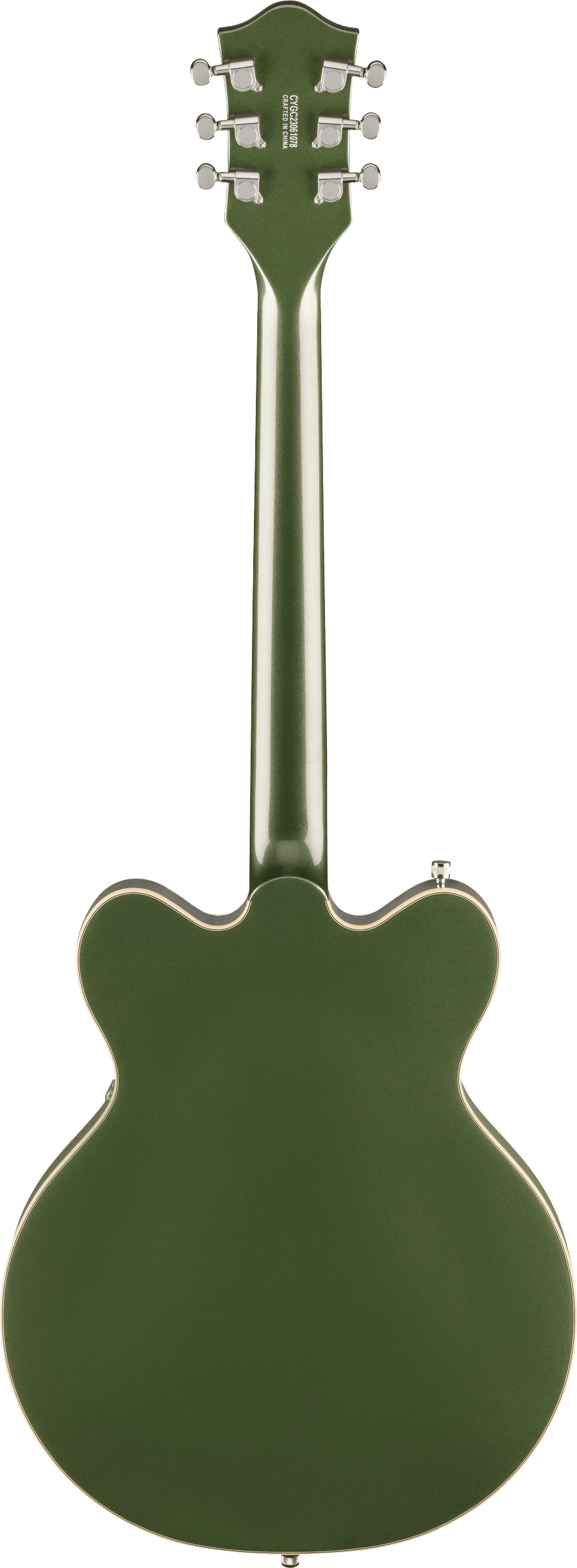 Gretsch G5622 Electromatic Center Block Double-Cut with V-Stoptail Electric Guitar - Olive Metallic — back view