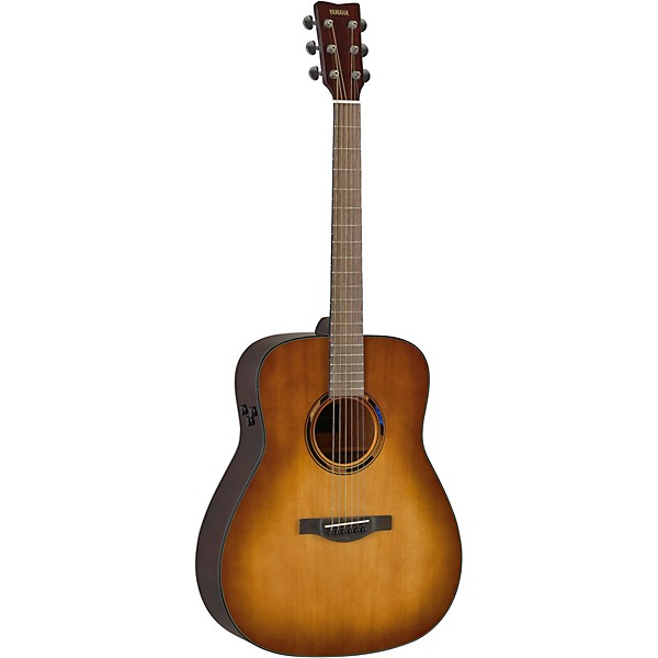 Yamaha TAG1E TransAcoustic Dreadnought Acoustic Electric Guitar - Sand Burst — front angle