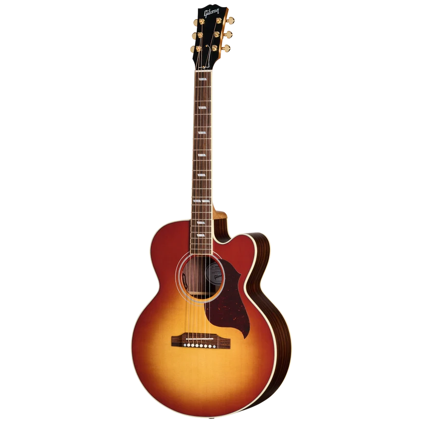 Gibson Parlor Rosewood EC Acoustic Electric Guitar - Rosewood Burst — front angle