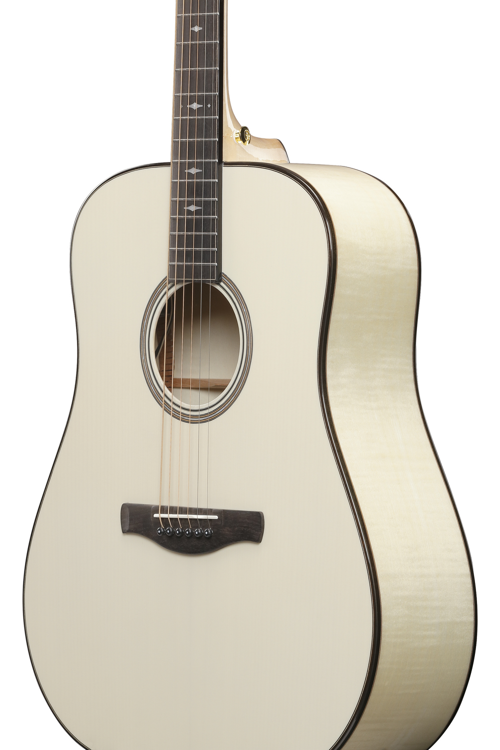 Ibanez AAD371EATW Advanced Acoustic Series Acoustic Guitar - Antique White — Three quarter front 2