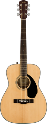 Fender CC-60S Concert Acoustic Guitar - Natural With Walnut Fretboard