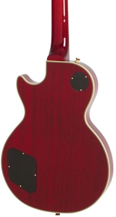 Epiphone Limited Edition Les Paul Custom PRO 100th Anniversary Electric Guitar - Cherry — three-quarter back view