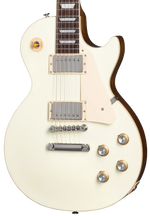 Gibson Les Paul Standard '60s Plain Top Electric Guitar - Classic White — three-quarter front view
