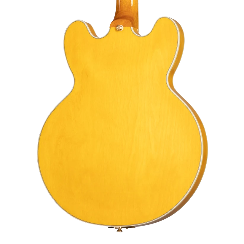 Epiphone Sheraton Semi Hollow-Body Electric Guitar - Natural — three-quarter back view