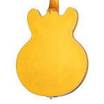 Epiphone Sheraton Semi Hollow-Body Electric Guitar - Natural — three-quarter back view
