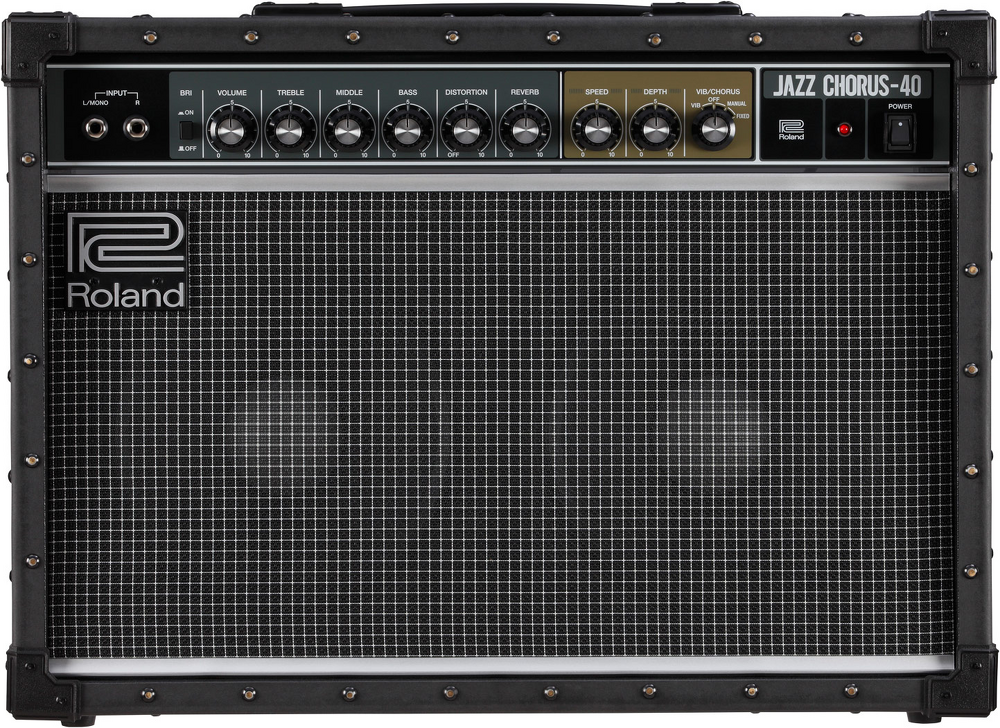 Roland JC-40 Jazz Chorus Guitar Amp - Black — Front 1