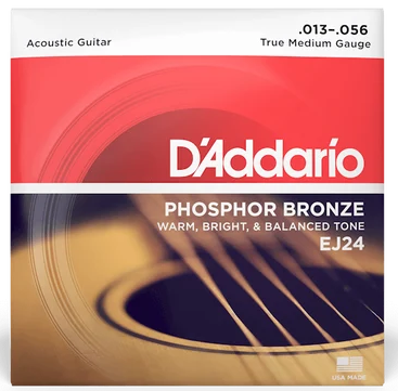 D'Addario EJ24 Phosphor Bronze DADGAD Tuning Acoustic Guitar Strings - True Medium