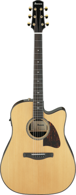 Ibanez AAD381CENT Advanced Acoustic Series Acoustic Guitar - Natural High Gloss