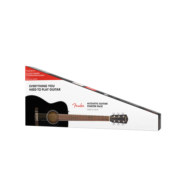 Fender CC-60S Concert Acoustic Guitar Pack - Black