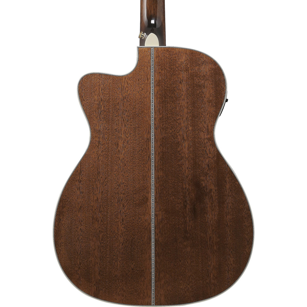 Ibanez AC391CEBKH Artwood Series Acoustic Electric Guitar - Black High Gloss — three-quarter back view