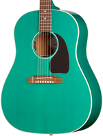 Gibson J-45 Standard Acoustic Electric Guitar - Translucent Teal — three-quarter front view
