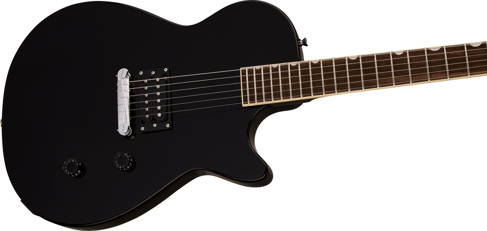 Gretsch Streamliner Jet Club Electric Guitar - Jet Black — Three quarter front 3