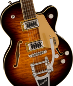 Gretsch G5655T-QM Electromatic Center Block Jr. Quilt Semi-Hollowbody Electric Guitar - Sweet Tea — front angle