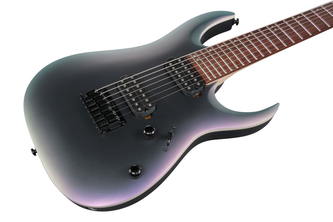 Ibanez RGA742EXBAM Standard 7-String Electric Guitar - Black Aurora Burst Matte 5