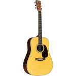 Martin D28 'Standard Series' Acoustic Guitar Natural With Aging Toner three-quarter front view