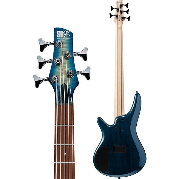 Ibanez SR405EQMSCB SR Standard 5-String Electric Bass - Stained Cosmic Blue Starburst 4