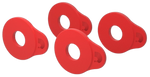 D'Addario Flex Lock Strap Blocks (4-Pack) - Red
