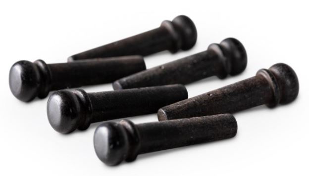 Taylor 7252 Bridge Pins (Black Plastic) - 6 pack