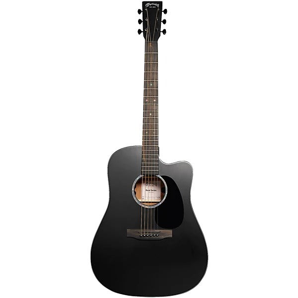 Martin DC-10E Modern Black Acoustic Electric Guitar - Black 6