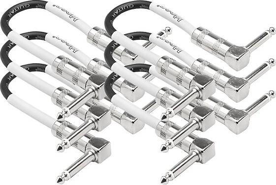 Hosa CPE606 6\" (Right Angles) Patch Cable (6 Pack)