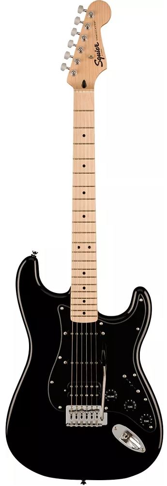 Squier Sonic Stratocaster HSS Electric Guitar - Black 2