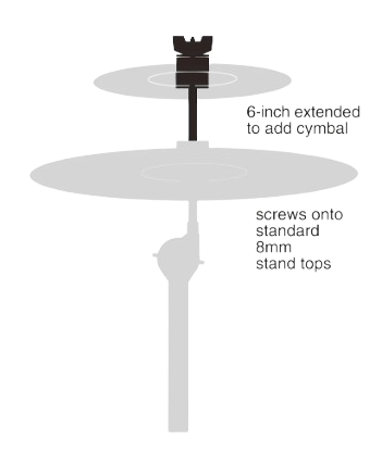 Gibraltar SC-MCSA6 6\" Mini Cymbal Stacker 4