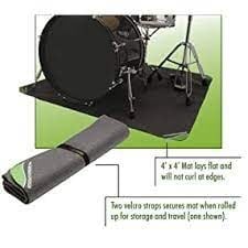 Onstage DMA4450 4'X4' Drumfire Non-Slip Drum Mat 3