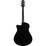 Ibanez AAM340CE Advanced Auditorium Acoustic Electric Guitar - Rustic Black 4