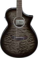 Ibanez AEWC16QATKH Acoustic Electric Guitar - Transparent Black Sunburst