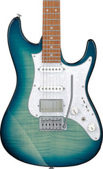 Ibanez AZ22S1FTXB AZ Standard Electric Guitar - Transparent Turquoise Burst